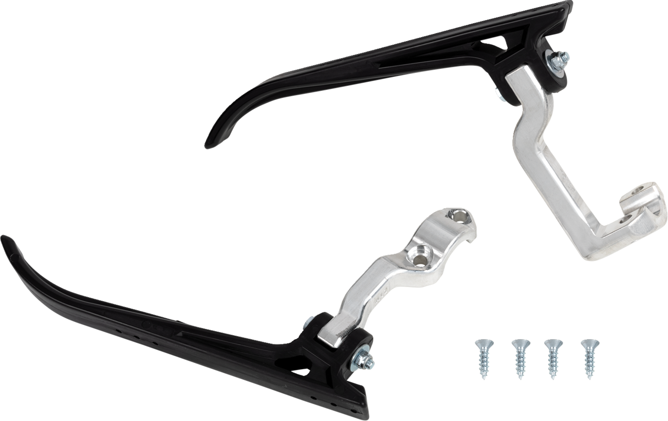 MOOSE OFFROAD Aluminum Open Ended Moto Roost Deflector Mounting Kit - Black / KX 450 0635-2622