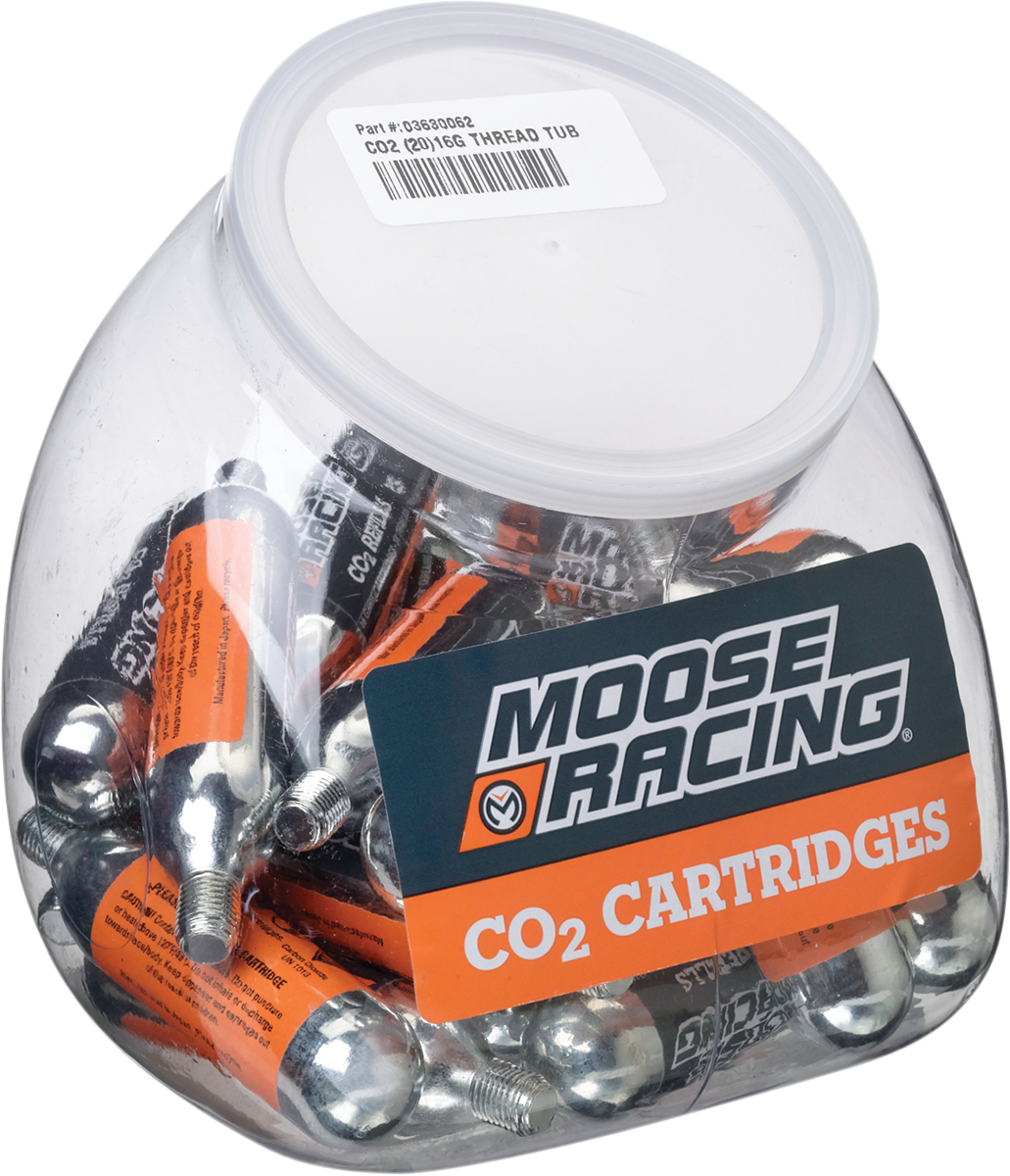 MOOSE OFFROAD CO2 Fish Bowl - Thread Tub / CO2 / 16-Gauge / 20-Pack 0363-0062