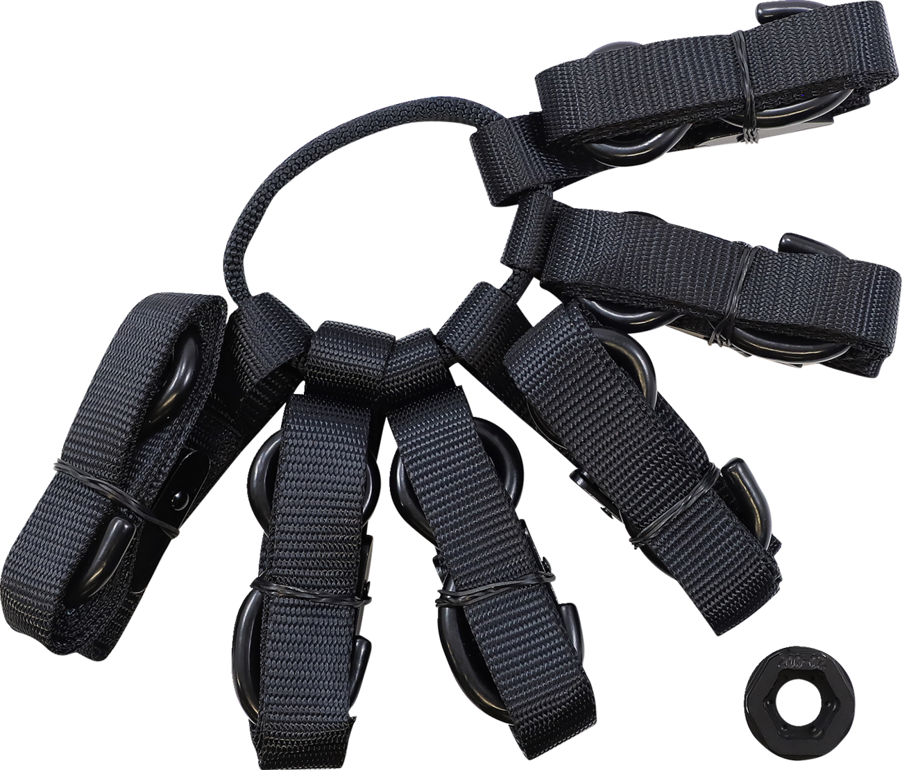 MOOSE OFFROAD Cargo Straps - UTV / Black 3920-0495