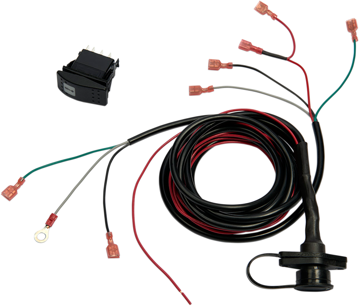 MOOSE OFFROAD Dash Switch with Wiring - Dash Rocker Switch / Wired 4505-0606