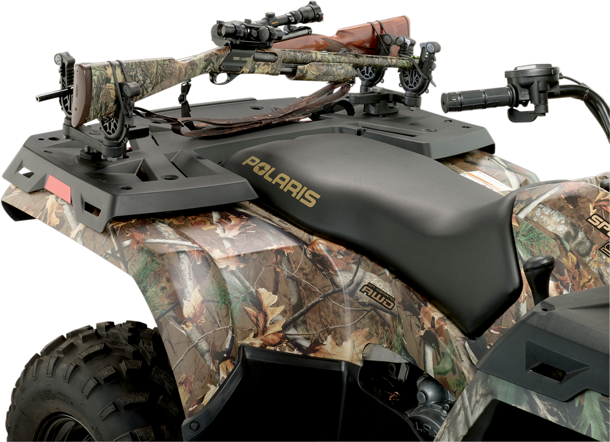 MOOSE OFFROAD Double Flexgrip Gun and Bow Rack for Polaris - Double Flexgrip Gun Rack 3518-0063