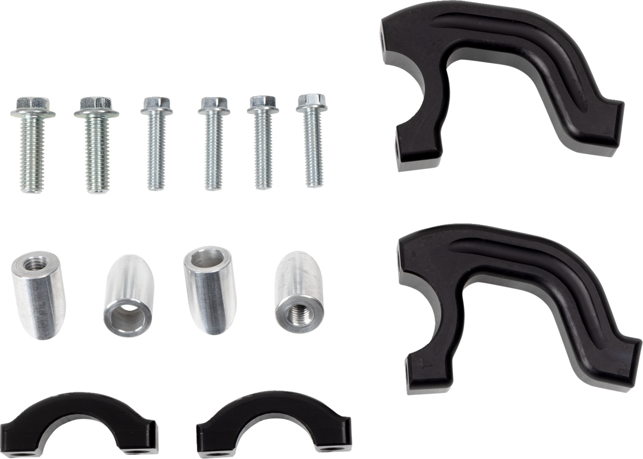 MOOSE OFFROAD Evo 2 Black Debris Deflectors with Tapered Clamp Set - 0635-2597
