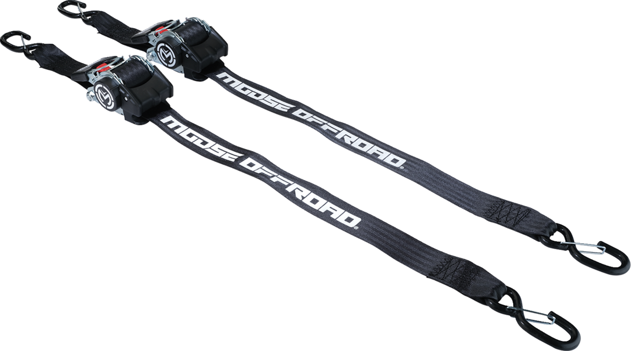 MOOSE OFFROAD Retractable Ratcheting Straps