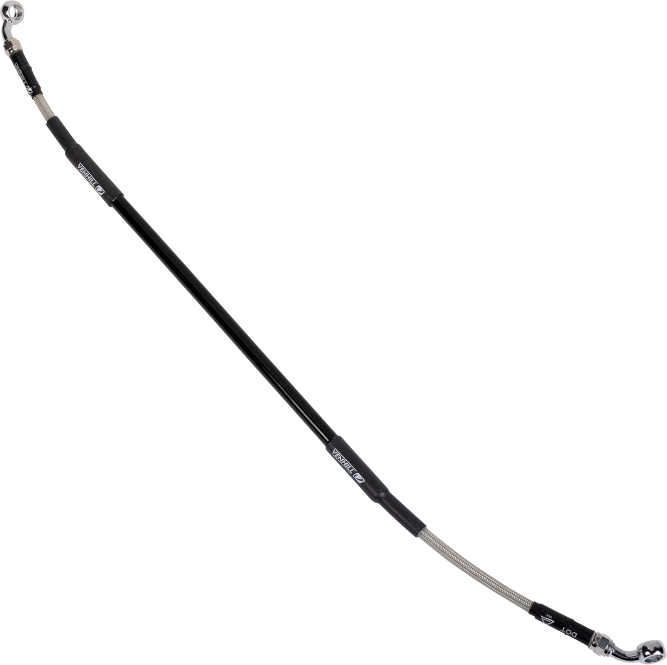 MOOSE OFFROAD Stainless Steel Braided Brake Line - Brake Line / Stainless Steel 1741-6868