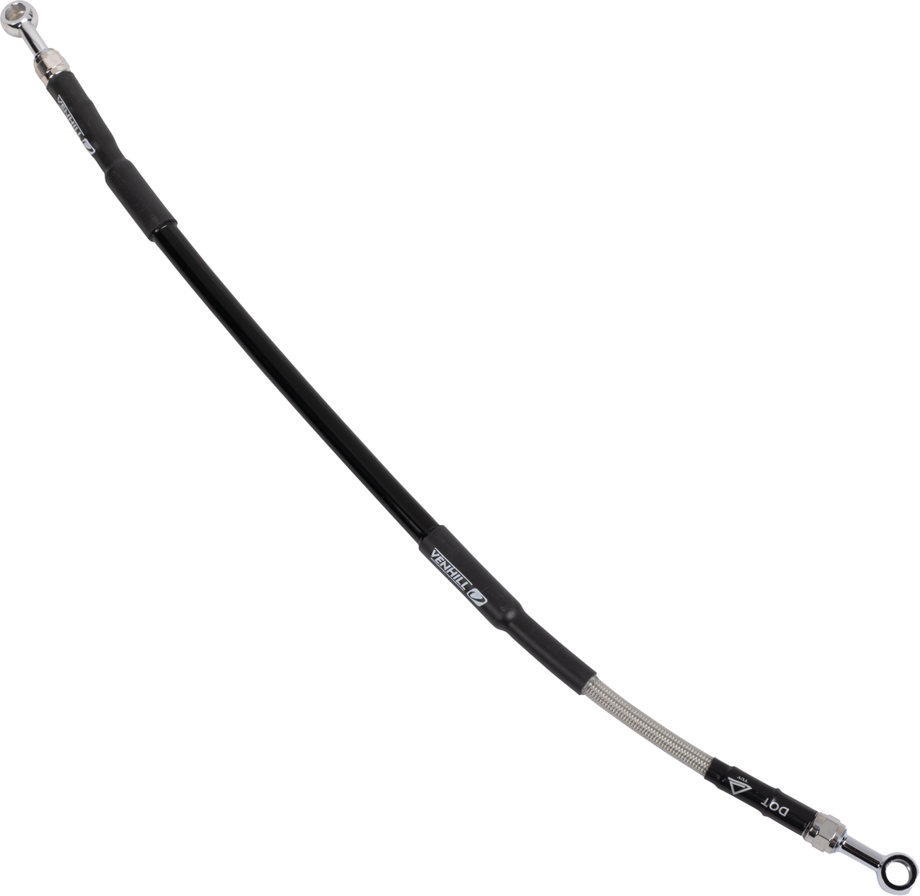 MOOSE OFFROAD Stainless Steel Braided Brake Line - Brake Line / Stainless Steel 1741-6869