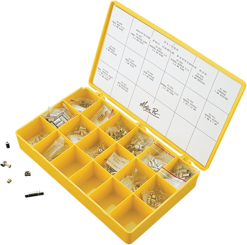 MOTION PRO Cable Fitting Kit - Cable Fittings Kit with Box BA-01055