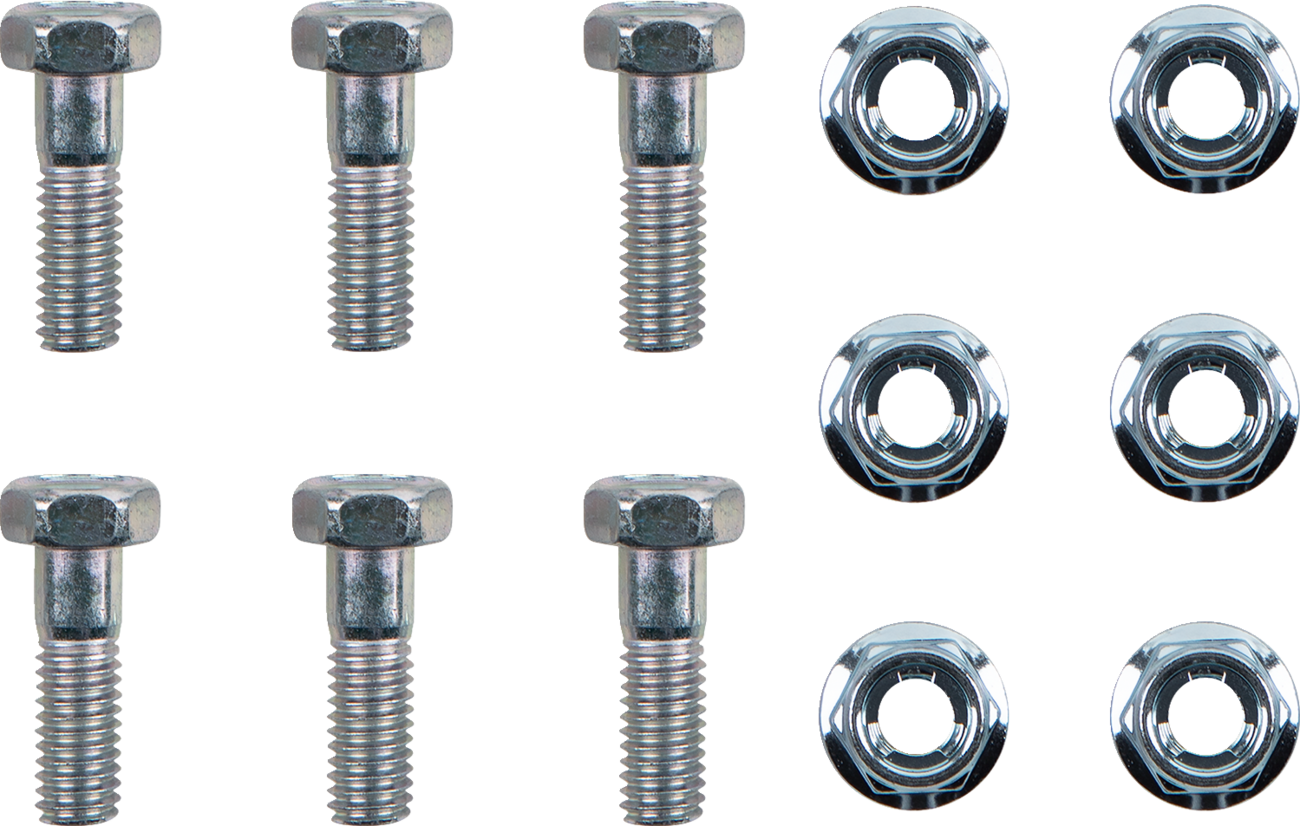 MOTO-MASTER Brake Rotor Bolts - Bolts / Brake Rotor / Torx w/Nuts / M6 x 19 / 6-Pack 2401-1606