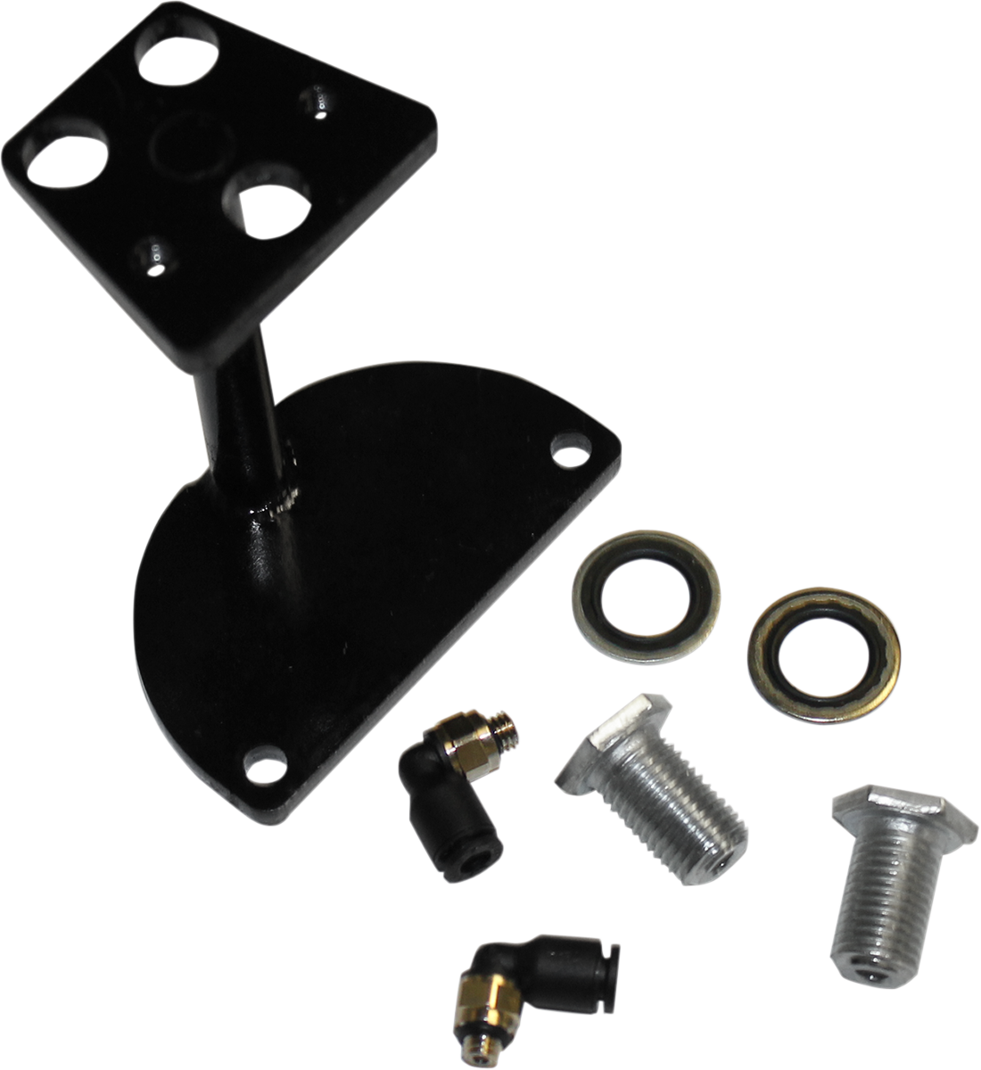 MOTOR TRIKE 6° Raked Triple Tree Kit Adapter - 6° Raked Triple Tree Adapter for FLHR Models 0408-0313