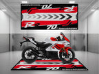 MPM Motorcycle Mat for Yamaha R3 70th Anniversary - U1406