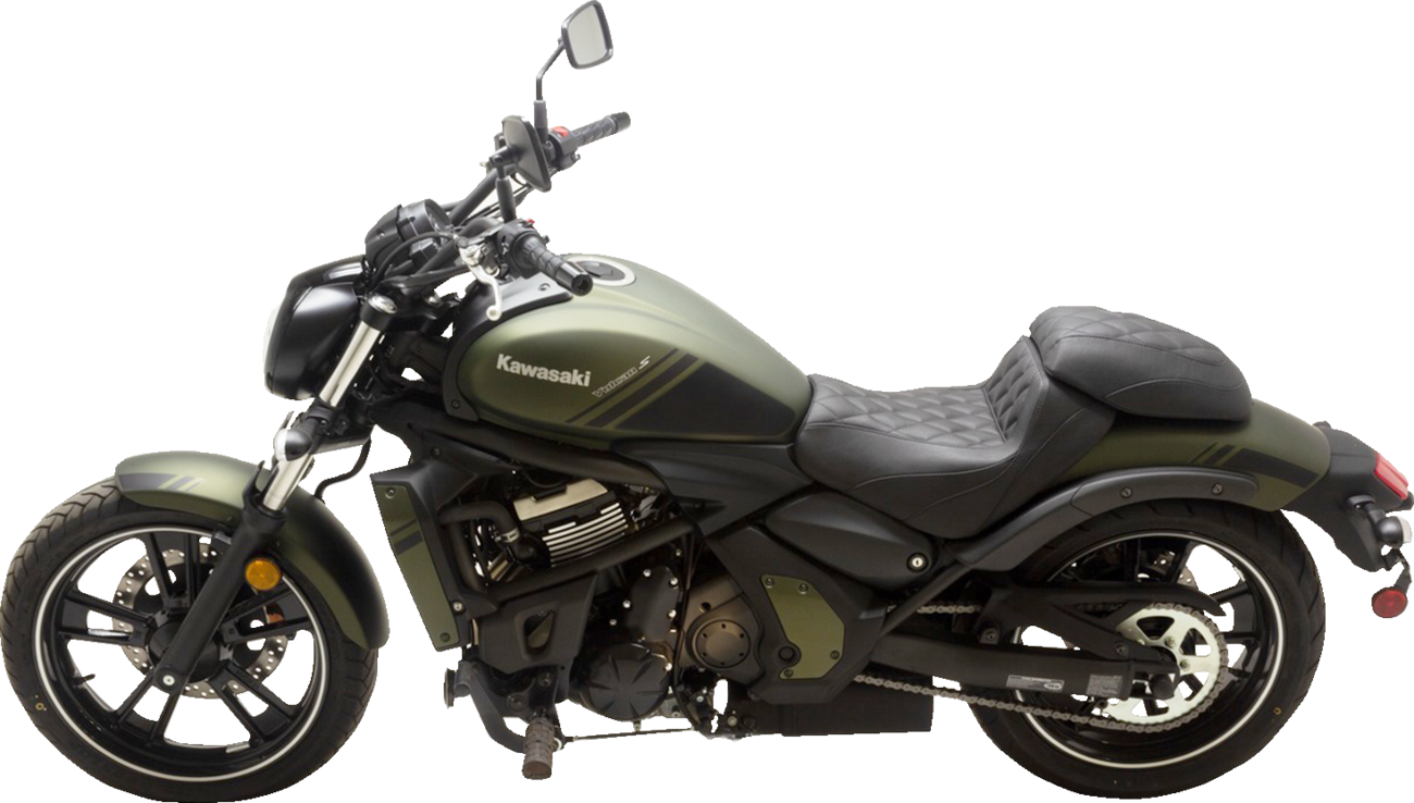 MUSTANG Fastback Passenger Seat - Fastback Seat / Passenger / Black / Diamond Stitch / Vulcan S '15-'23 0810-2389