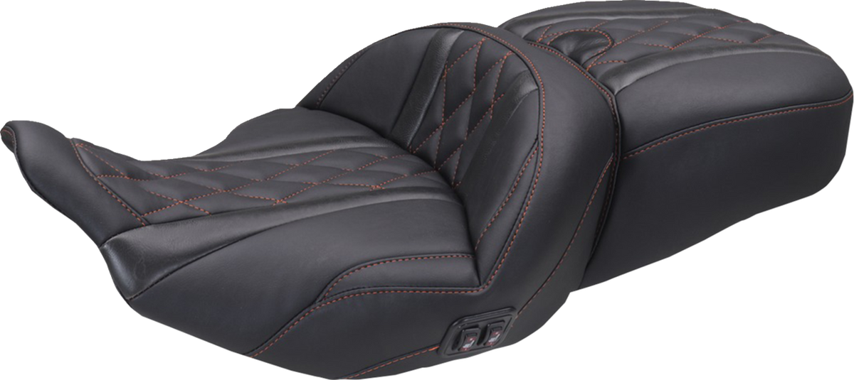MUSTANG Heated Super Touring One Piece 2-Up Seat