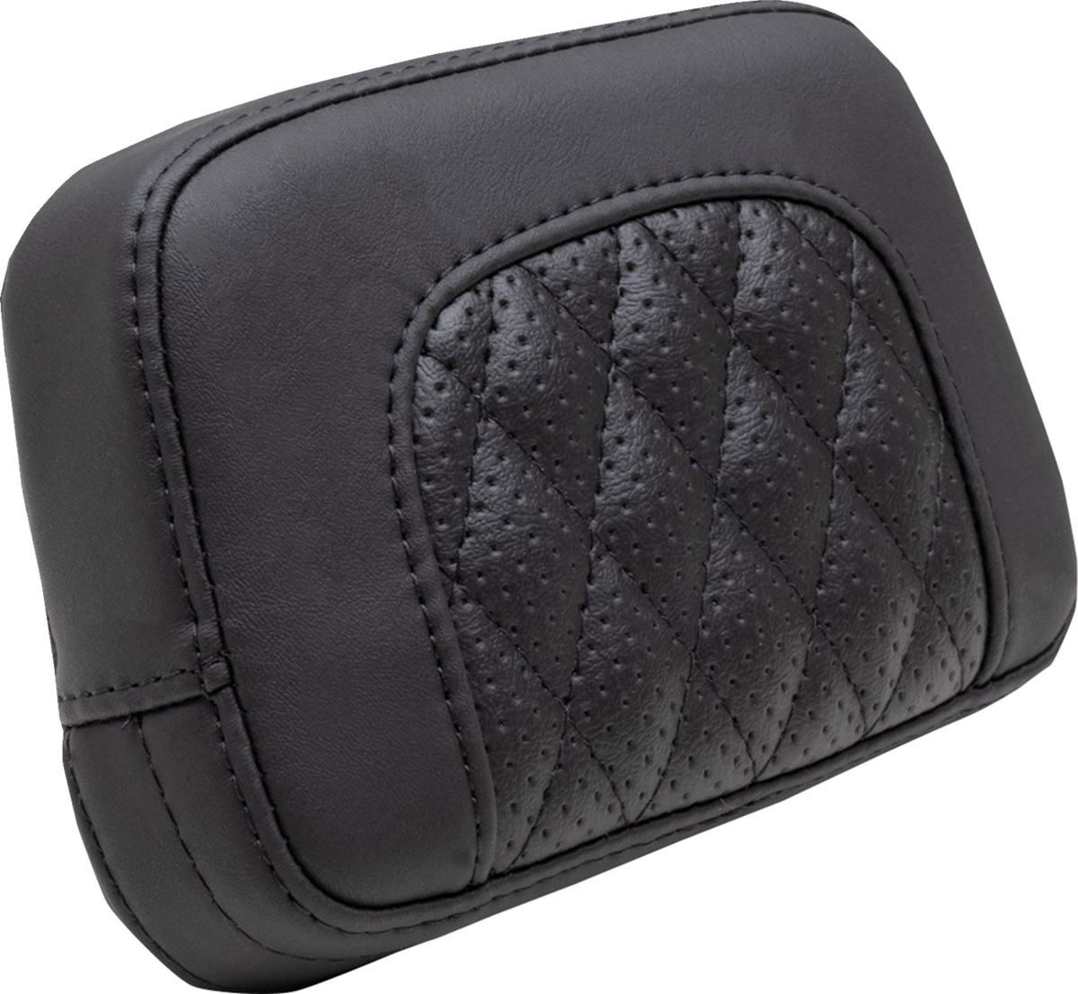 MUSTANG Squareback Sissy Bar Pad - Black / Diamond Stitch / Chief '22-'23 0822-0523