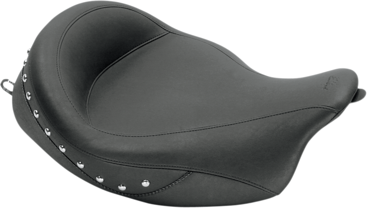 MUSTANG Studded Super Wide Solo Seat - Super Solo Seat / Chrome Studded / FL '08-'25 0801-0548
