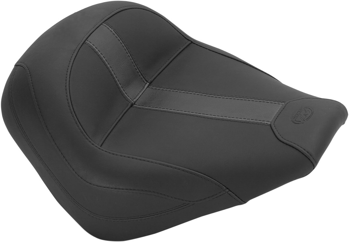 MUSTANG Vintage Solo Seat — without Backrest, Plain - Solo Seat / Black / Vinyl / Scout '15-'24 0810-1835