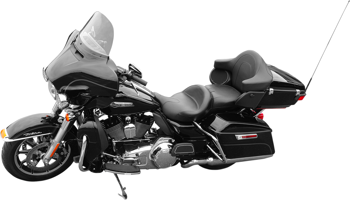 MUSTANG Vintage Summit Touring 2-Up Vinyl Seat - Vintage Summit Seat / With Backrest Receiver / FL '08-'25 0801-0932
