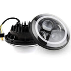 Eagle Lights 7" LED Headlight Kit for Jeeps with White LED Halo Rings - Double Pack