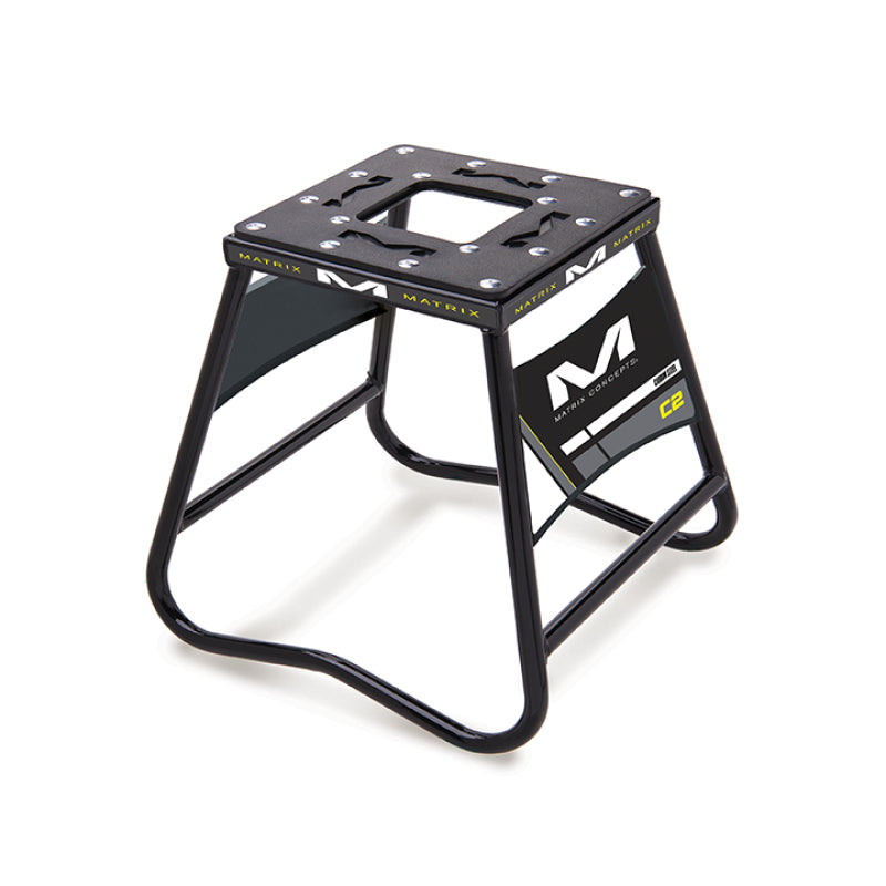 Matrix Concepts C2 Mini Steel Stand with Nameplate - Black - C2M-101