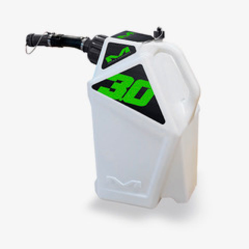 Matrix Concepts M3 0.3 Gallon Utility Can White-Green - M3-205