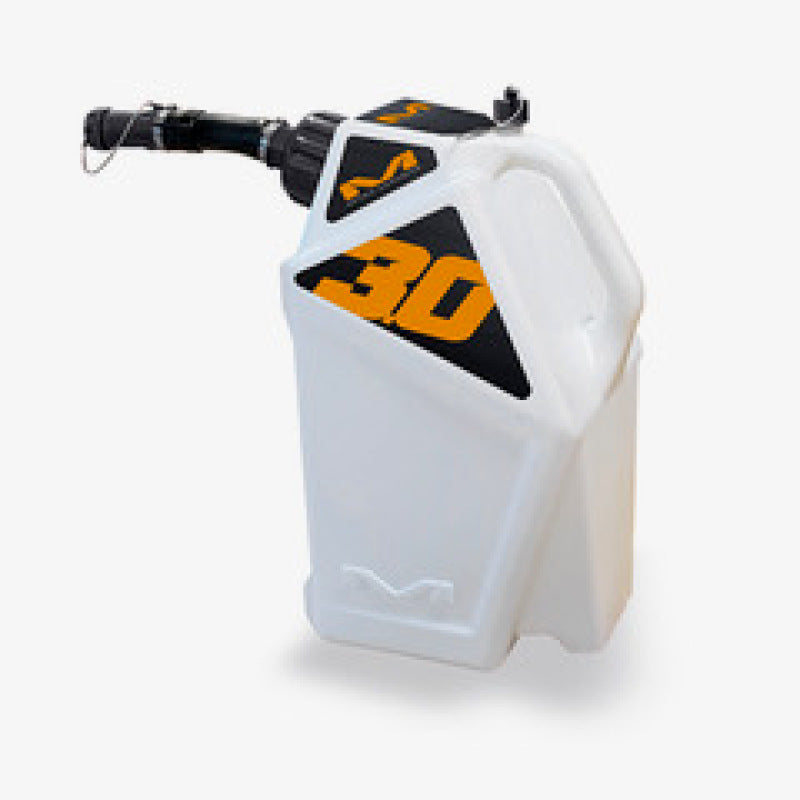 Matrix Concepts M3 0.3 Gallon Utility Can White-Orange - M3-206
