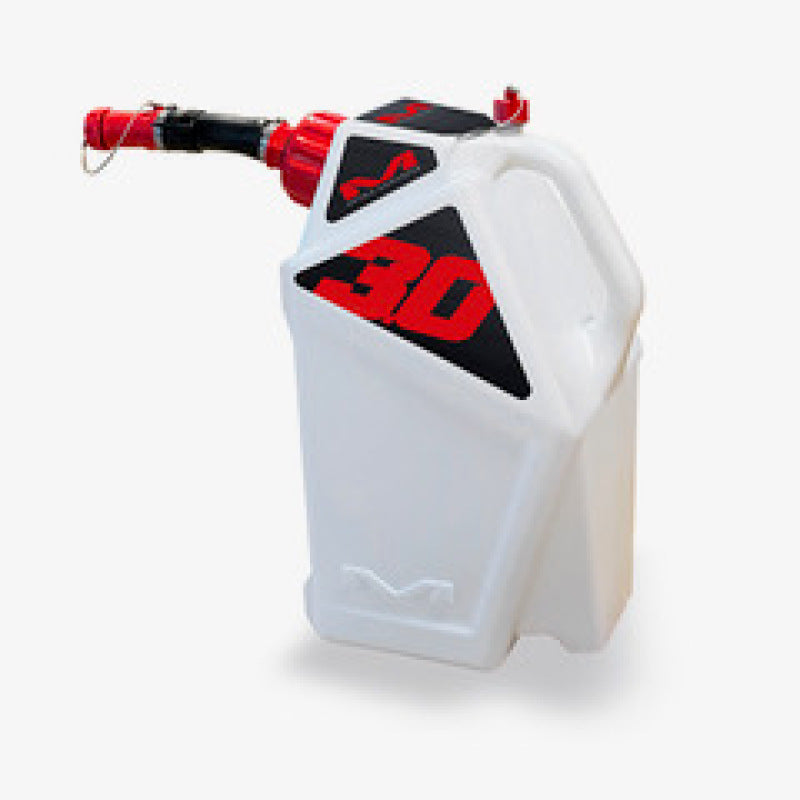 Matrix Concepts M3 0.3 Gallon Utility Can White-Red - M3-202