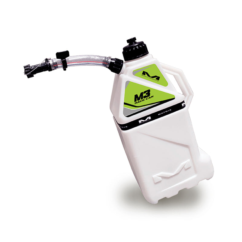 Matrix Concepts M4 0.4 Gallon Utility Can White-Green - M4-205