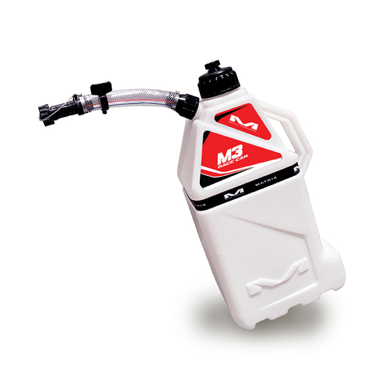 Matrix Concepts M4 0.4 Gallon Utility Can White-Red - M4-202