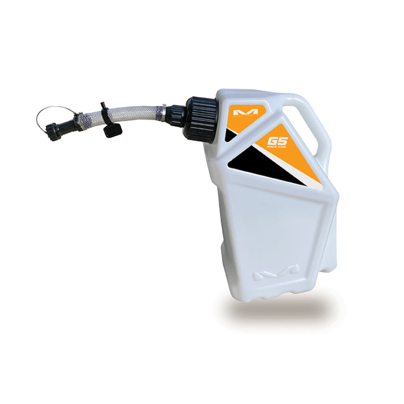 Matrix Concepts M5 0.5 Gallon Utility Can White-Orange - M5-106