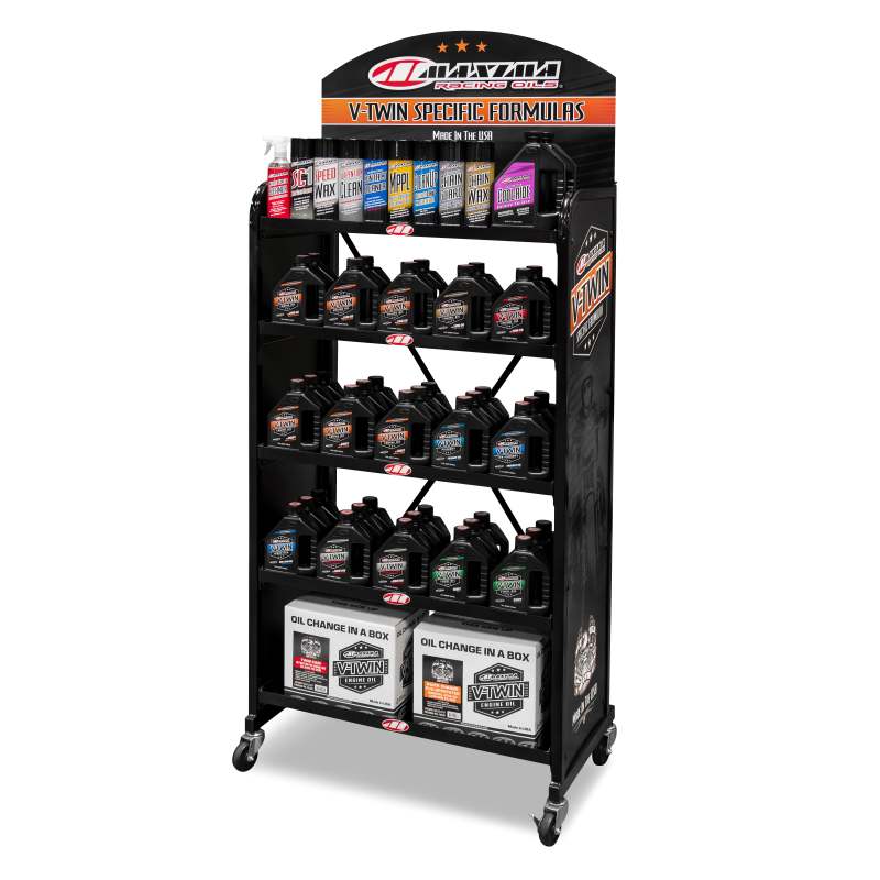 Maxima V-Twin Floor Display Large Metal Shelf - 10-10100-VLG
