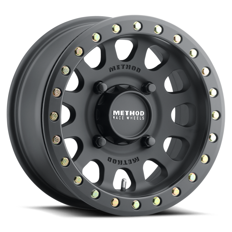 Method Wheels Method MR401 UTV Beadlock 15x7 +38mm Offset 6 x 139.7 BP 81.80mm CB Matte Black Wheel w/ BH-H24100 - MR40157060552B