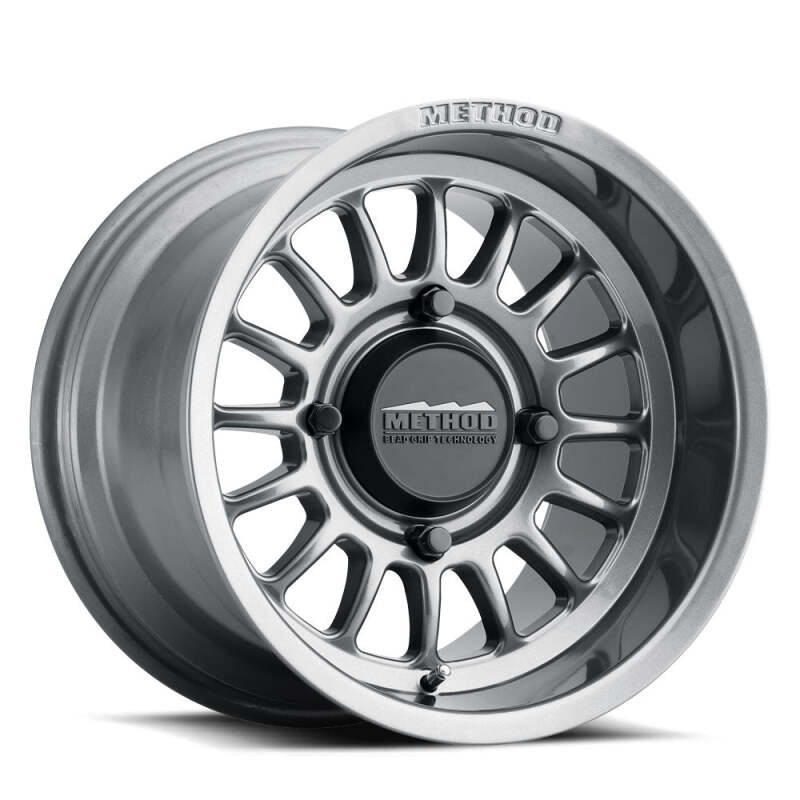 Method Wheels Method MR411 Bead Grip 15x7 / 5+2/38mm Offset / 5x4.5 / 72 CB Gloss Titanium Wheel - MR41157012852