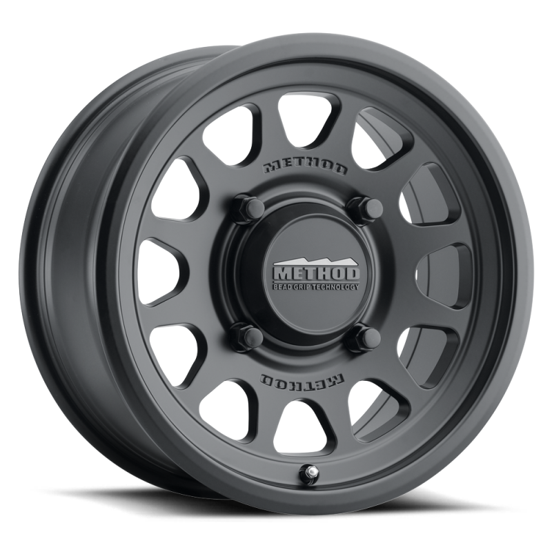 Method Wheels Method MR414 Bead Grip 15x7 / 4+3/13mm Offset / 5x4.5 / 76mm CB Matte Black Wheel - MR41457012543
