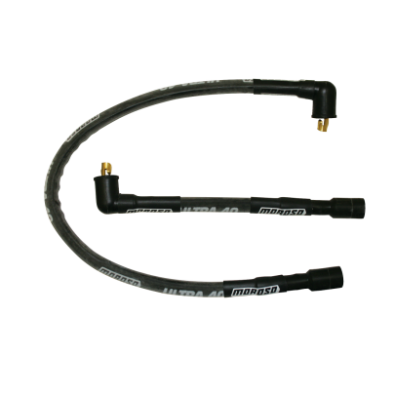 Moroso 1985-1996 Harley-Davidson FLT/FLHT/FLHR/FLTR/FLHS Sleeved Ultra 40 Wire Set - Black - 28312