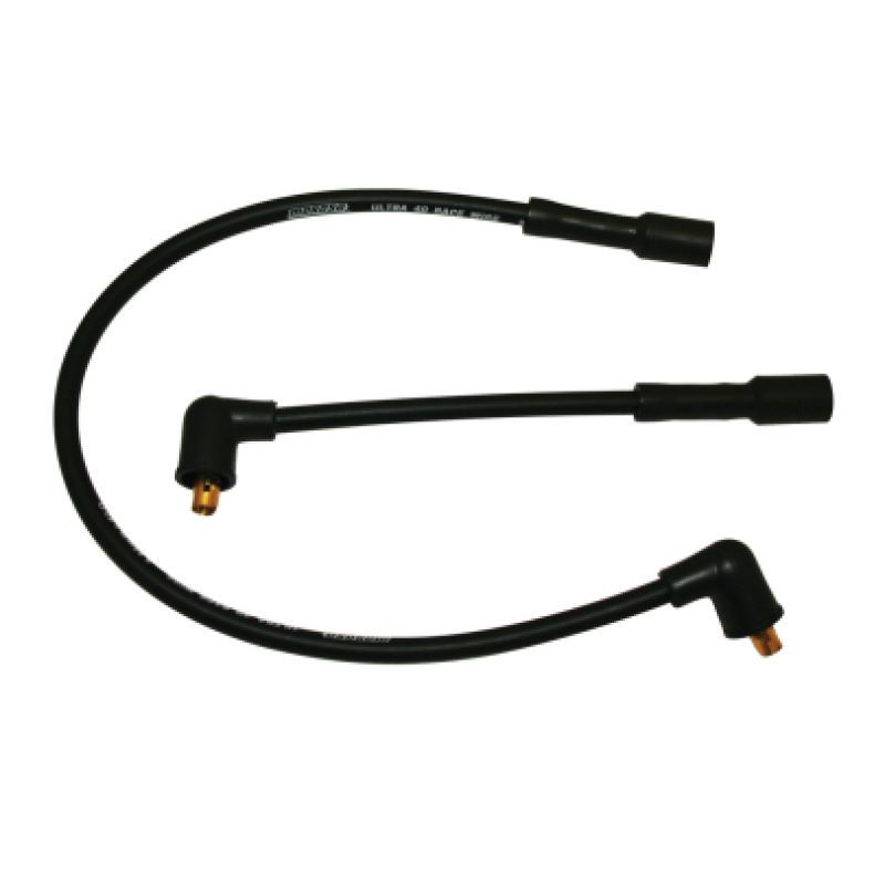 Moroso 1985-1996 Harley-Davidson FLT/FLHT/FLHR/FLTR/FLHS Ultra 40 Wire Set - Black - 28323
