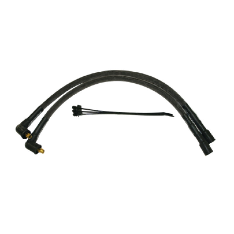 Moroso 1997-1998 Harley-Davidson FLT/FLHT/FLHR/FLTR Sleeved Ultra 40 Wire Set - Black - 28315