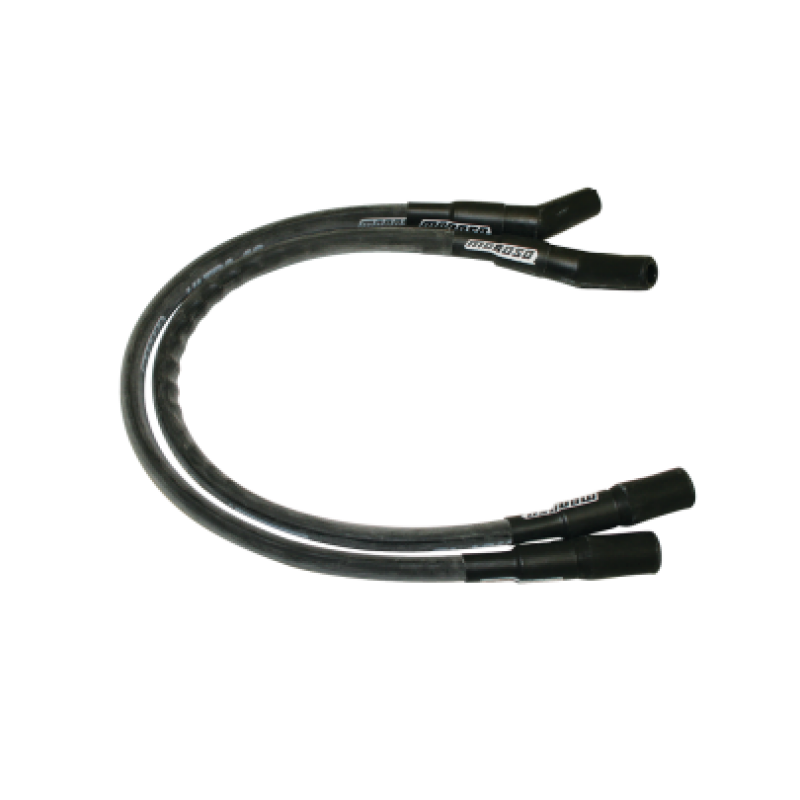 Moroso 1999-2008 Harley-Davidson FLT/FLHT/FLHR/FLTR Sleeved Ultra 40 Wire Set - Black - 28285