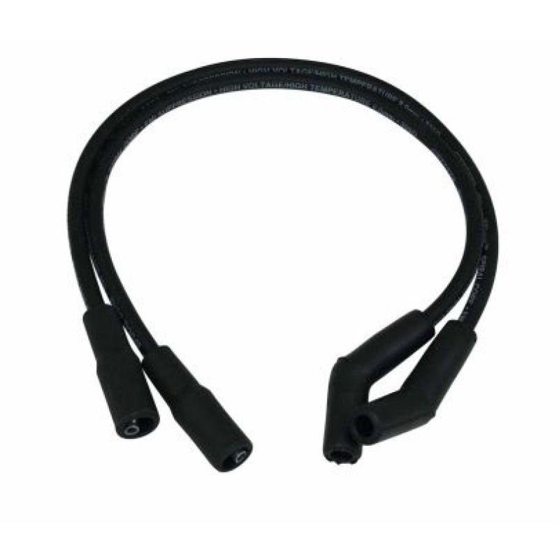 Moroso 1999-2008 Harley-Davidson FLT/FLHT/FLHR/FLTR Spiral Core Wire Set - Black - 27216