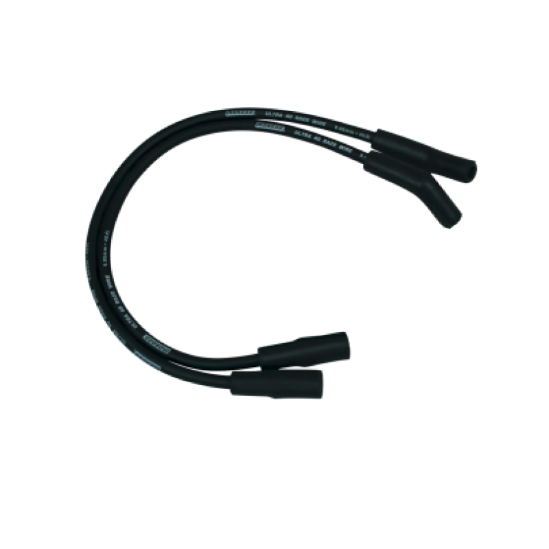 Moroso 1999-2008 Harley-Davidson FLT/FLHT/FLHR/FLTR Ultra 40 Wire Set - Black - 28286