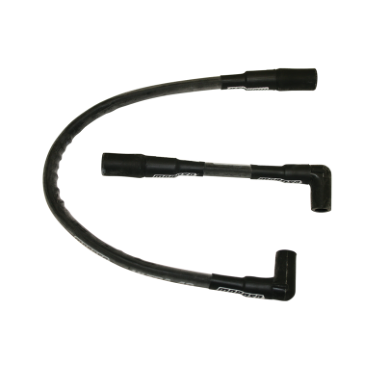 Moroso 2000-2015 Harley-Davidson FLST/FXST Sleeved Ultra 40 Wire Set - Black - 28318