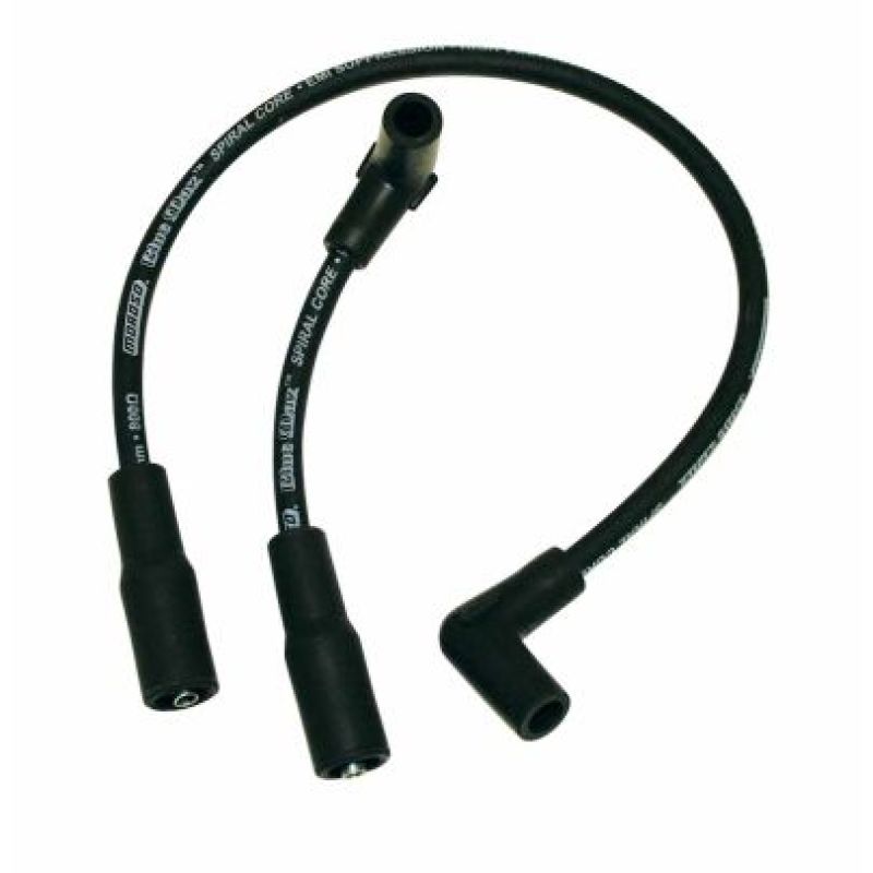 Moroso 2000-2015 Harley-Davidson FLST/FXST Spiral Core Wire Set - Black - 27219