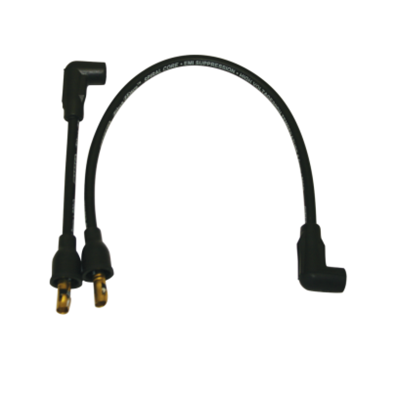 Moroso Harley-Davidson 1980-1984 FL / 1984-1999 FXST/FLST /1991-1998 FXD Spiral Core Wire Set - Black - 27211