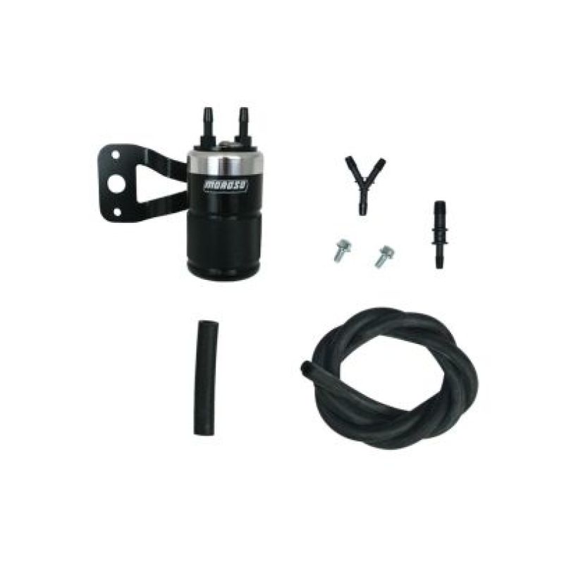 Moroso Harley-Davidson Twin Cam (w/Ss Teardrop Air Cleaner) Air Oil Separator - Black & Polished - 85721