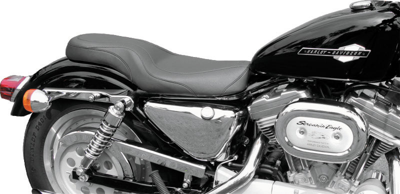 Mustang Motorcycle Mustang 1982-2003 Harley Sportster DayTripper 1PC Seat - Black - 76397
