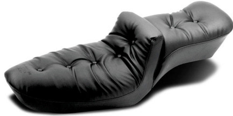 Mustang Motorcycle Mustang 1982-2003 Harley Sportster Duke 1PC Seat Regal - Black - 75116