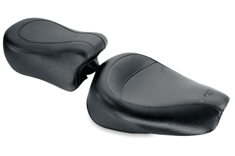 Mustang Motorcycle Mustang 1982-2003 Harley Sportster Standard Touring Passenger Seat - Black - 75118