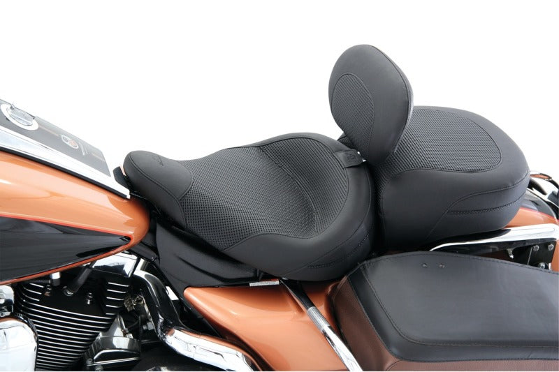 Mustang Motorcycle Mustang 1983-2021 Harley Electra Glide,Rd King Police Standard Touring Passenger Seat Textured - Black - 79436