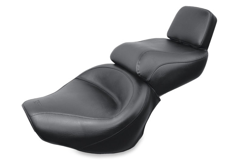 Mustang Motorcycle Mustang 1984-1999 Yamaha Virago 700, Virago 750 1984-1999 Wide Touring 1PC Seat - Black - 75244