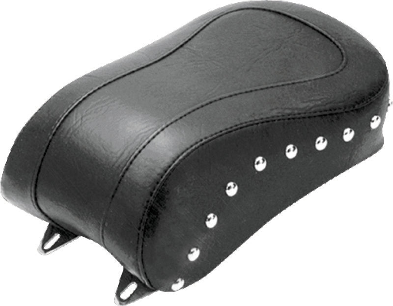 Mustang Motorcycle Mustang 1984-2006 Harley Standard Rear Tire Standard Touring Passenger Seat w/Studs - Black - 75085