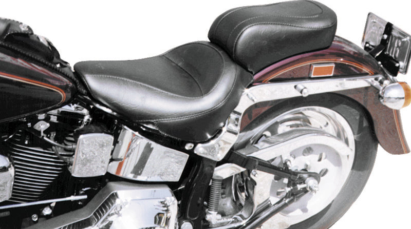 Mustang Motorcycle Mustang 1984-2006 Harley Standard Rear Tire Touring 1PC Seat - Black - 75631