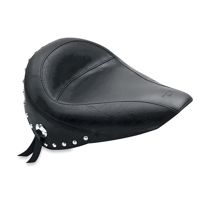 Mustang Motorcycle Mustang 1984-2006 Harley Standard Rear Tire Touring Solo Seat w/Studs - Black - 75490