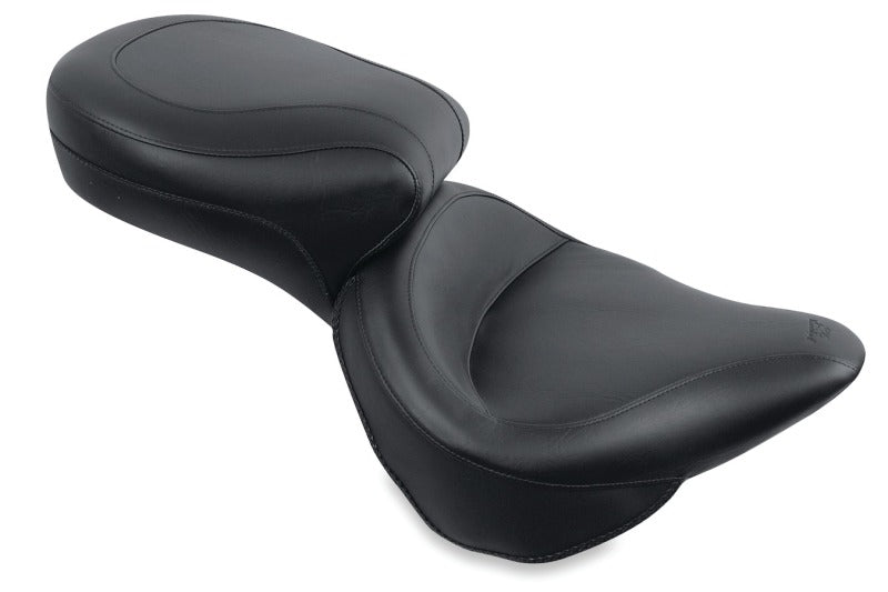 Mustang Motorcycle Mustang 1984-2006 Harley Standard Rear Tire Wide Touring 1PC Seat - Black - 75073